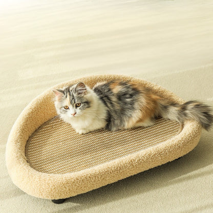 CAMA RASCADORA PARA GATOS ACOLCHONADA