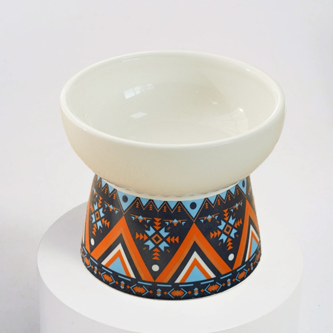 TAZÓN ELEVADO CON DISEÑO ÉTNICO