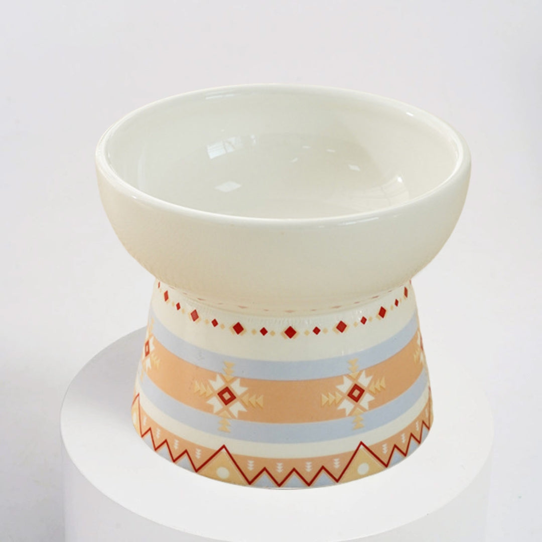 TAZÓN ELEVADO CON DISEÑO ÉTNICO