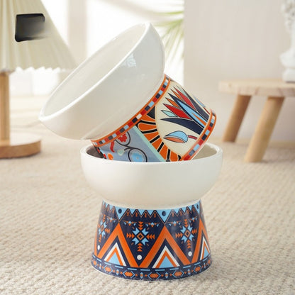 TAZÓN ELEVADO CON DISEÑO ÉTNICO