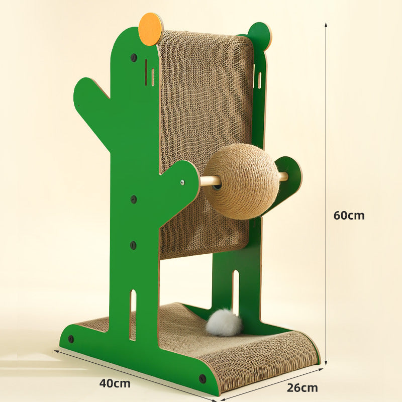 RASCADOR PARA GATOS CON DISEÑO DE CACTUS