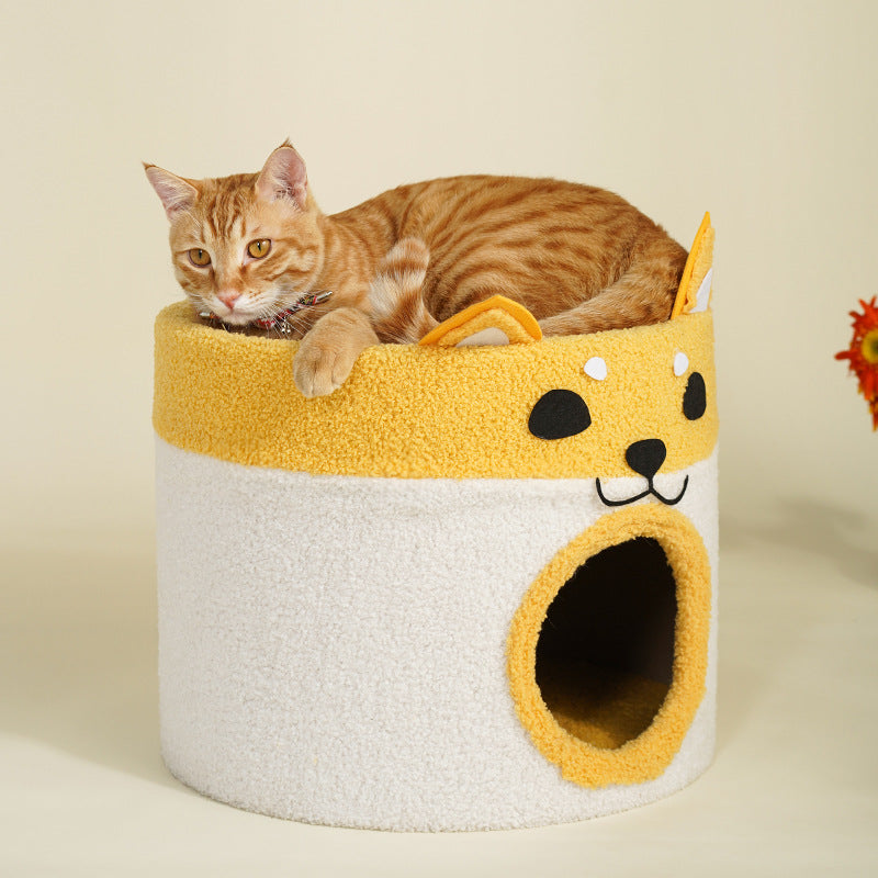 CASITA CON DISEÑO DE SHIBA INU