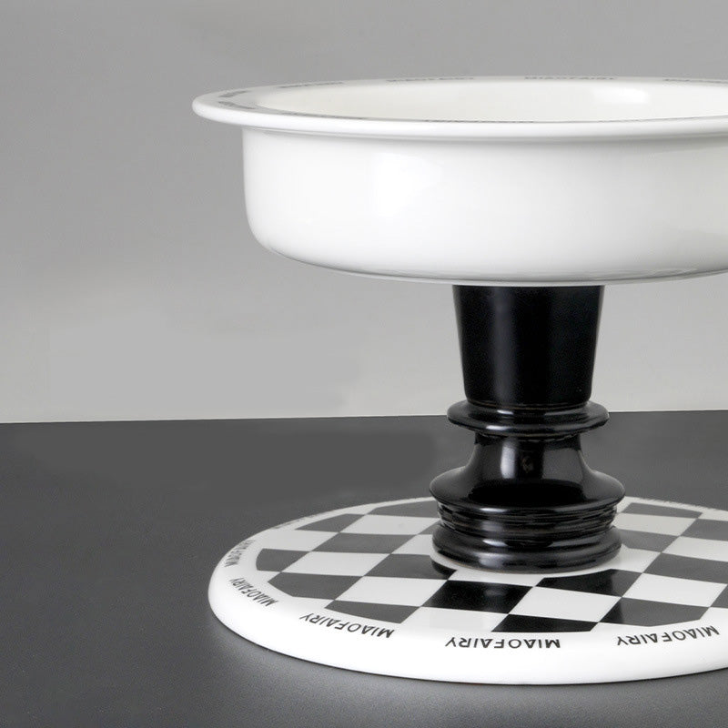 TAZÓN CON BASE DE AJEDREZ "GAME OVER"