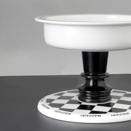 TAZÓN CON BASE DE AJEDREZ "GAME OVER"