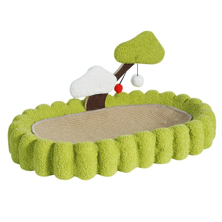 CAMA RASCADORA PARA GATOS DISEÑO DE ÁRBOL Y NUBE