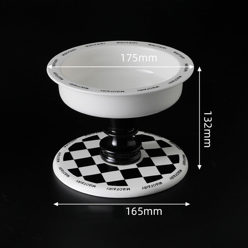 TAZÓN CON BASE DE AJEDREZ "GAME OVER"