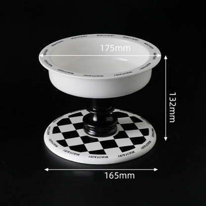 TAZÓN CON BASE DE AJEDREZ "GAME OVER"