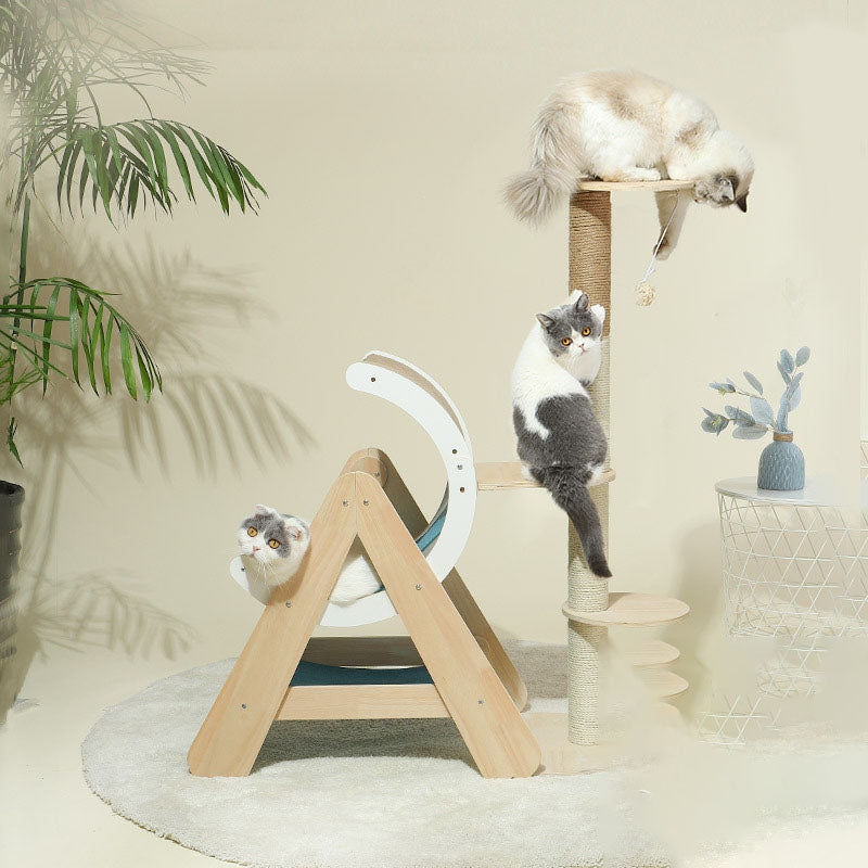 ÁRBBOL PARA GATOS CON TÚNEL Y PLATAFORMAS