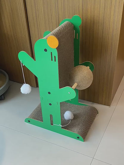 RASCADOR PARA GATOS CON DISEÑO DE CACTUS